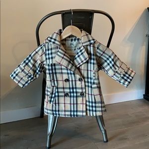 Burberry London toddler vintage check coat.